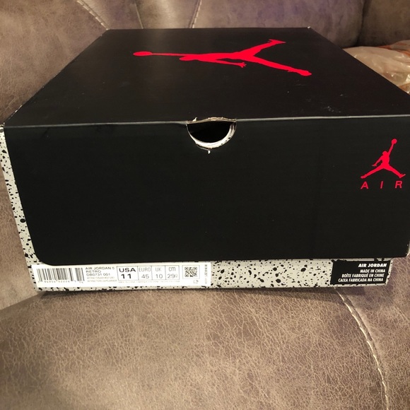 Air Jordan retro 5 anthracite sz 11